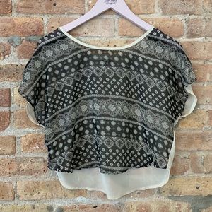 Silk crop top